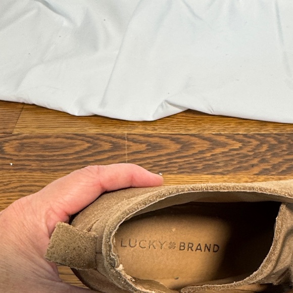 Lucky Brand Tan Suede Ankle Booties - Picture 2 of 3